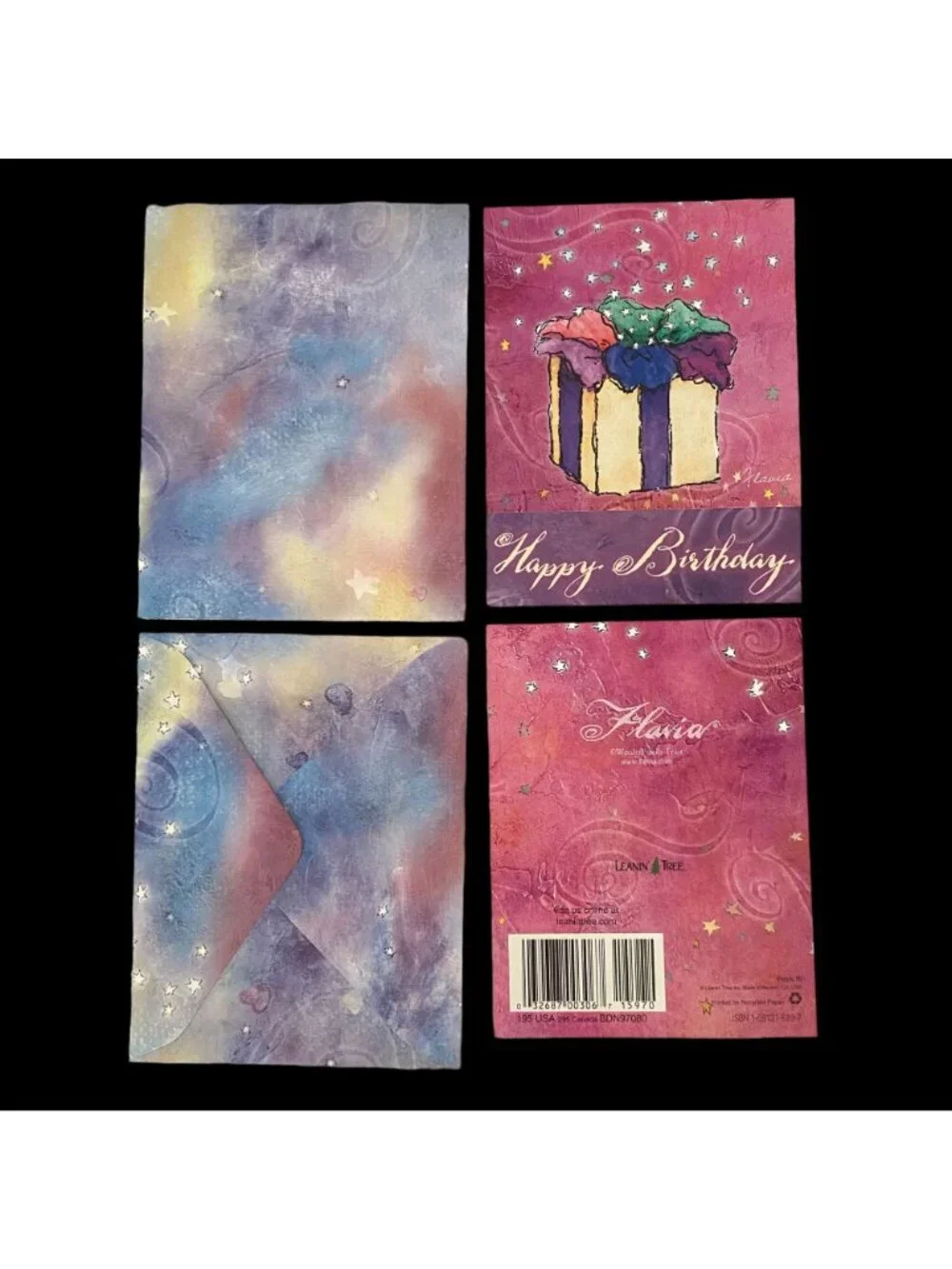 Variety Pack Unused Birthday & Love VTG Leanin' Tree Notecards/Envelopes NLA